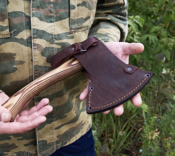 Ножны на топор из натуральной кожи